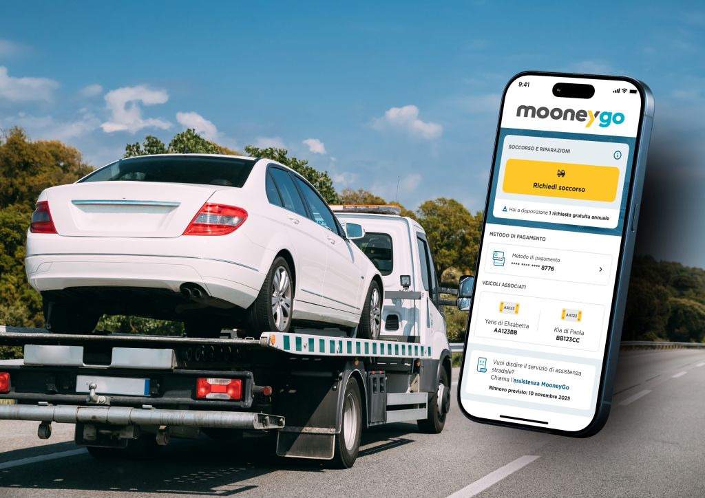 MooneyGo completa l’offerta del telepedaggio con l’assistenza stradale