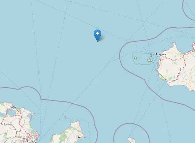 Terremoto al largo delle isole Egadi di magnitudo 4.7