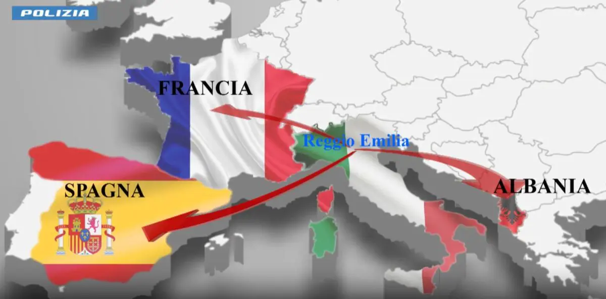 Maxi operazione antidroga a Reggio Emilia, 9 arresti anche all’estero