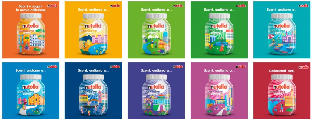Nutella ed ENIT promuovono le città d’arte italiane con una serie limited edition